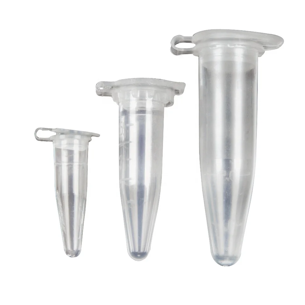 0.1ml 0.2ml 1.5ml 2ml PCR tube Laboratory Plastic Micro Centrifuge Tubes