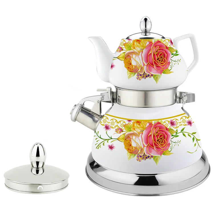 3L gas electric induction double glass kettle Water Boiler Electric printing Tea Kettle Kitchen Tools & Gadgets Container