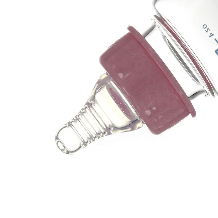 standard caliber Newborn anti-fall glass juice baby bottle wholesale 120 ml