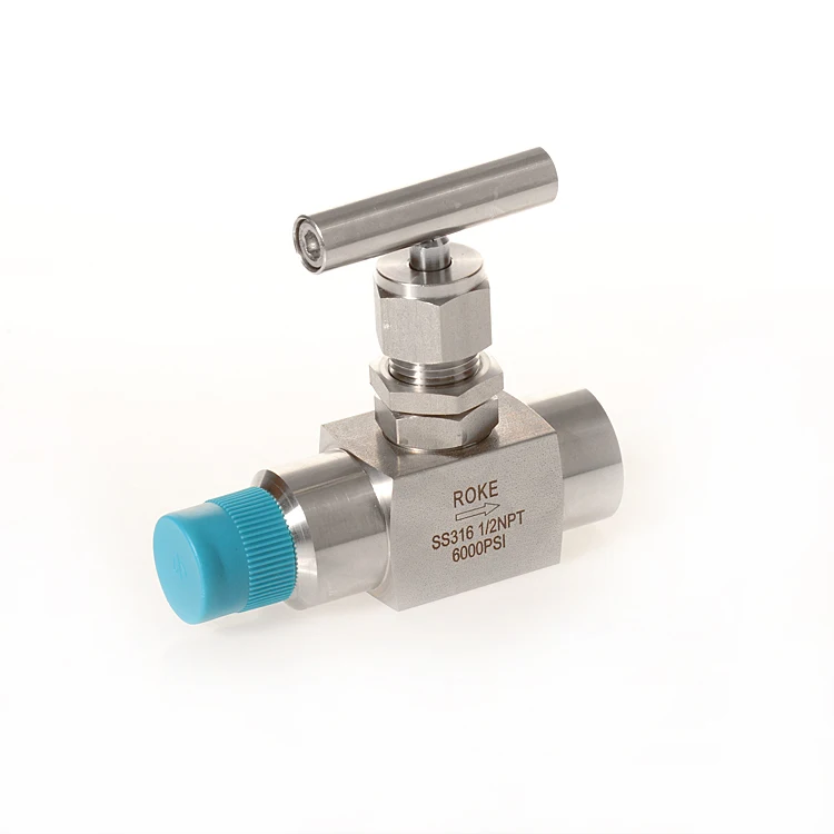 Миниатюрный измерительный клапан из нержавеющей стали, с наружной и внутренней резьбой, 1/2 фунт/кв. Дюйм, NPT