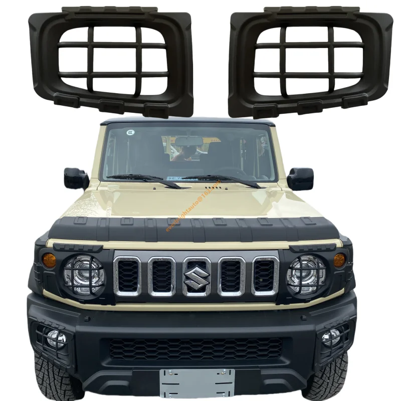 jimny  Front Fog light 2022  Matte Black  Cover ABS Tape On jimny jb74 Accessories fir jimny 5 door 2024