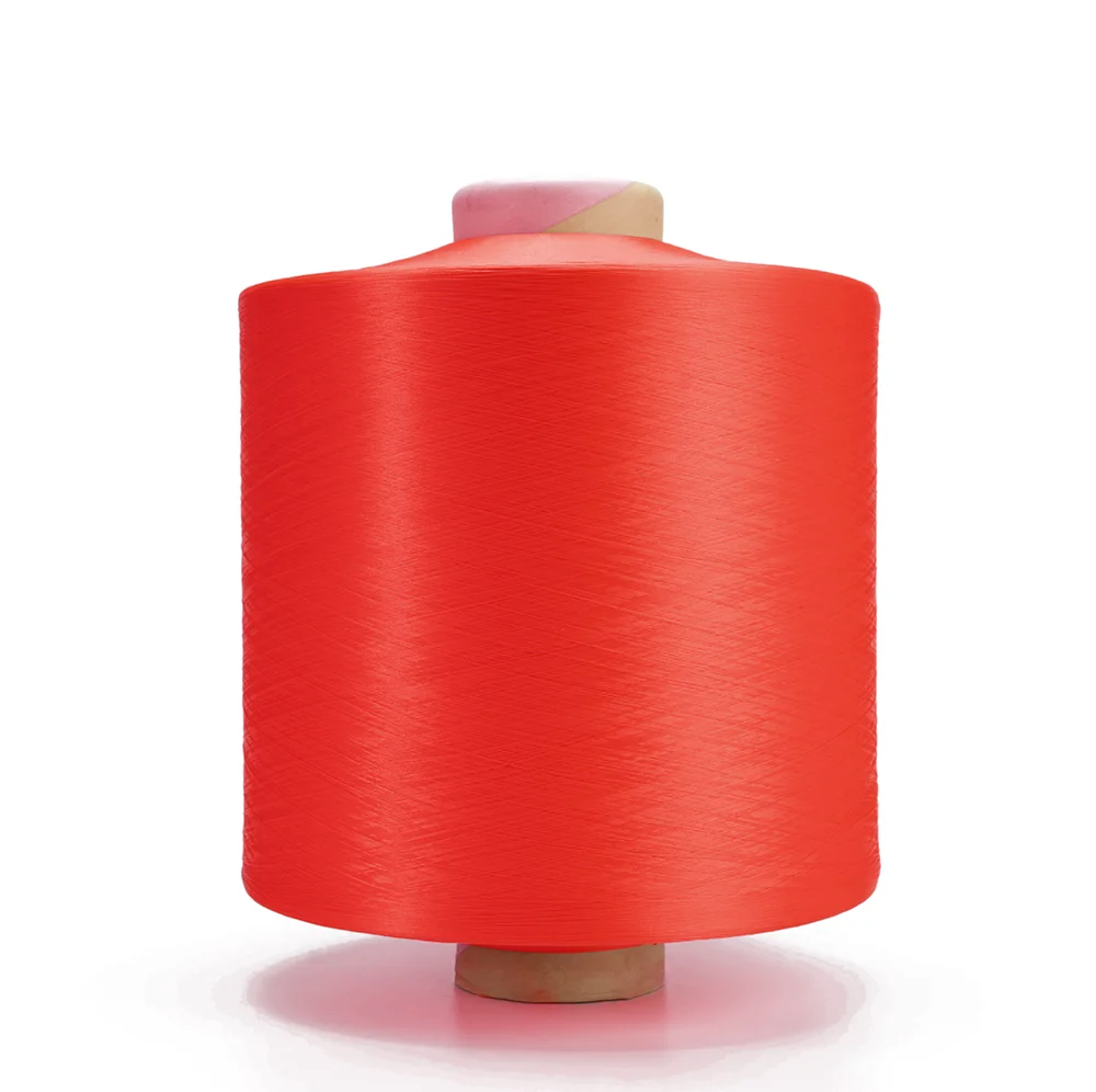 Yarn in stock label yarn polyester 75d/36 textured dty polyester yarn hilos