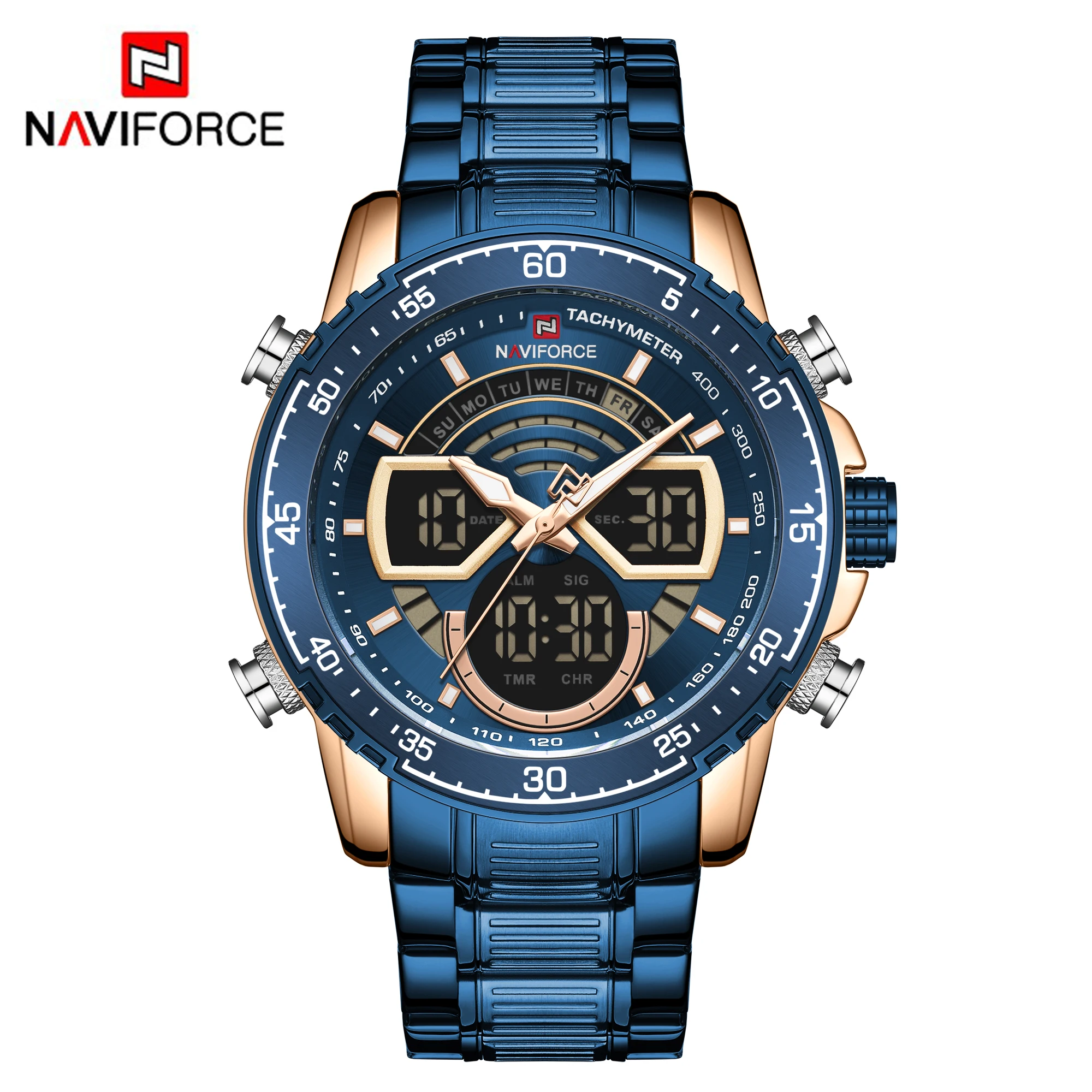
NAVIFORCE watch 9189 chinese wholesale relojes hombre custom gold waterproof luxury wrist watches for men quartz digital watches 