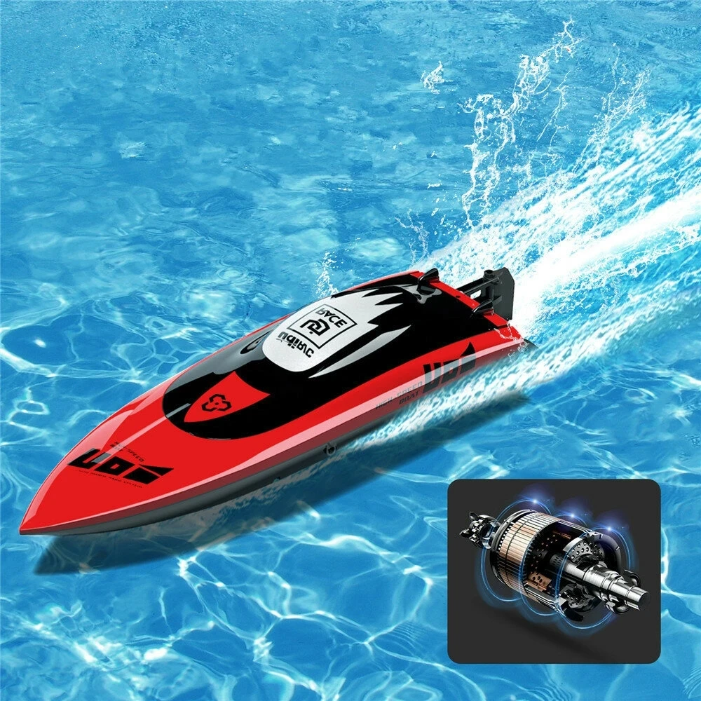 Скоростная лодка UDiRC UDI010 на радиоуправлении 40 км/ч 2 4 ГГц водонепроницаемая бесщеточный мотор гоночная для бассейнов и озерных игрушек подарок детей