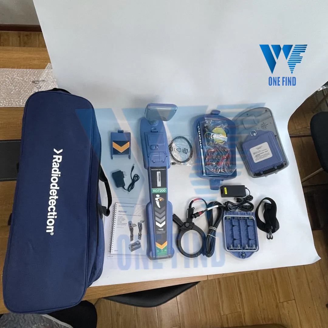 Radiodetection  RD7200 pipe and cable locator underground cable fault locator and  TX-10 + A -frame option  + probe rod  option