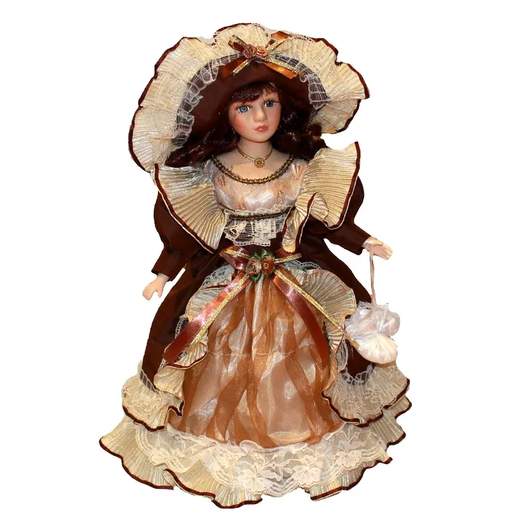 borun Victoria Ceramic Home decoration Gift Doll Toy doll - a hair