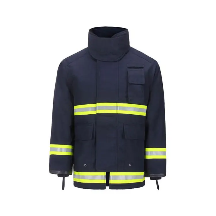 Factory sale  4 Layers Aramid Navy Blue Firefighter Safety Suit