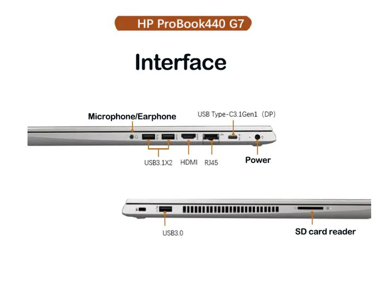  Настраиваемая конфигурация HP-фирменная Новинка 440G7 14 дюймов 4 ГБ 8 RAM SSD ноутбук
