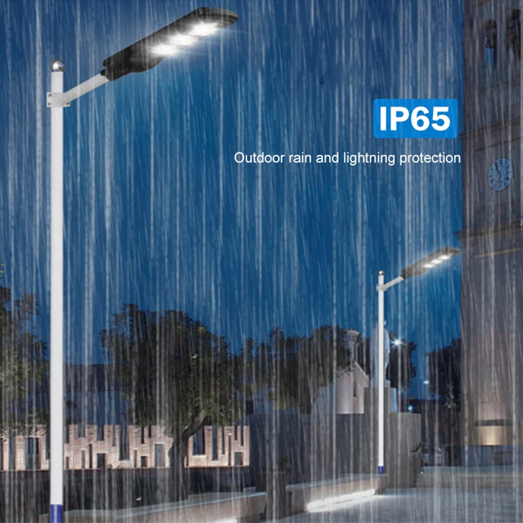 HUAPAI Commercial Public Induction Post Light 50 100 150 200 250 300 W All In One LED Solar Street Light