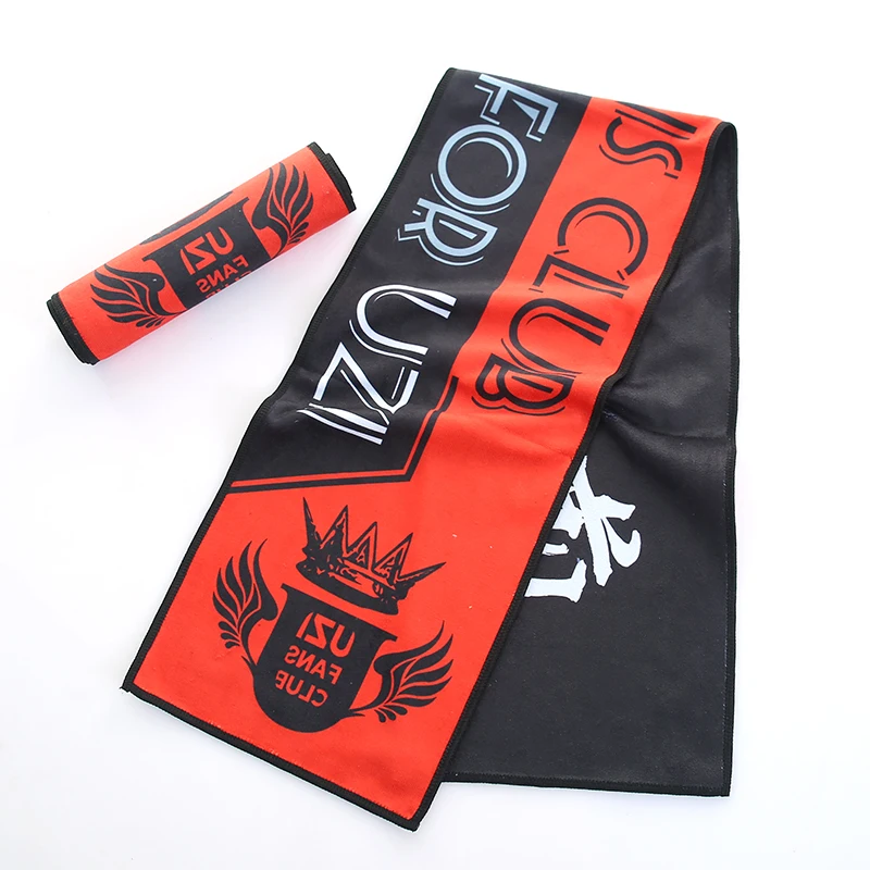 
Microfiber fast drying absorbent custom 2 sided gym towels personalised with logo 