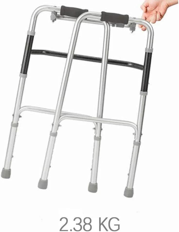 Bliss Medical Mobility Aid Heavy Duty Aluminum Disabled Walking Frame Aids Lightweight Portable Folding Medical Walker