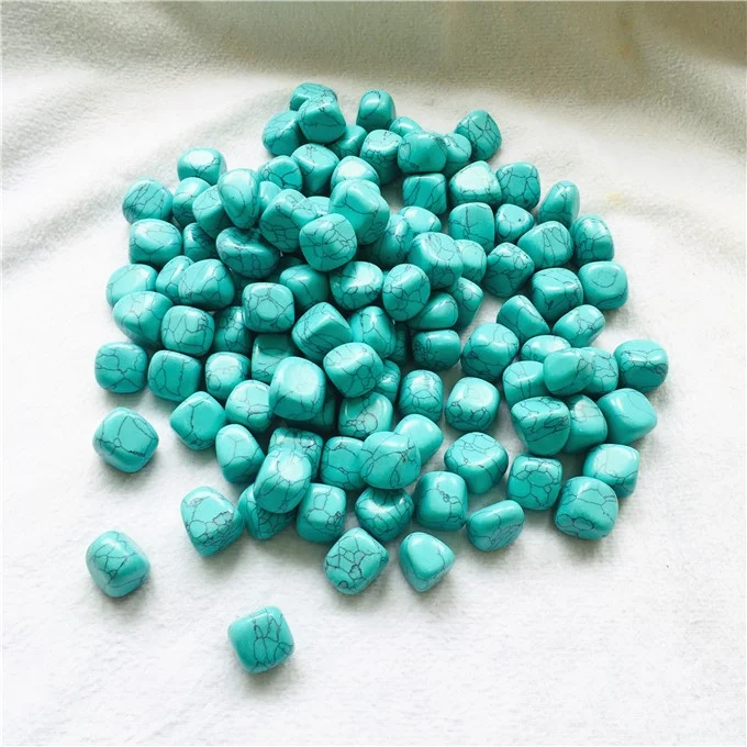 Wholesale  healing tumbled stone turquoise quartz crystal stone