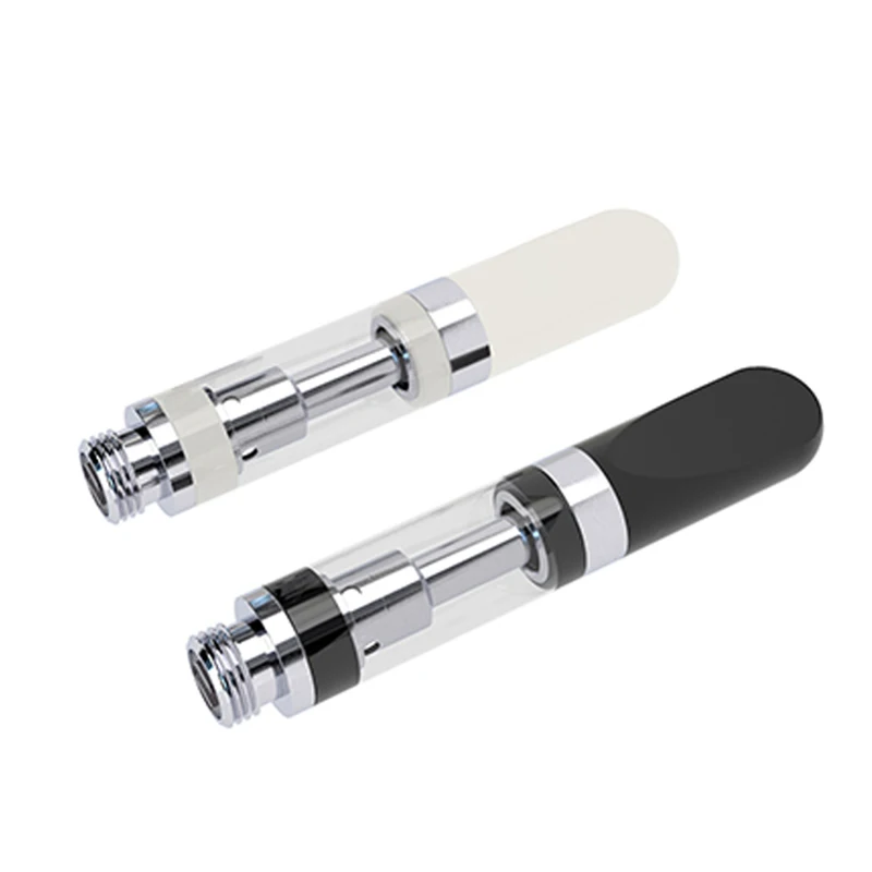 
2019 new product 0.5ml and 1ml Quartz cbd vape pen empty cartridge gold glass disposable cbd vape pen with safety lock 