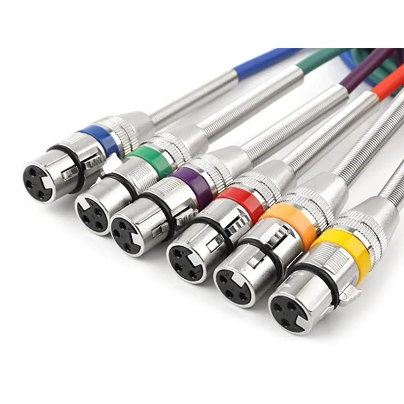 Customizable Length Low Price 3Pin Mini XLR Female To XLR Male Microphone Cable