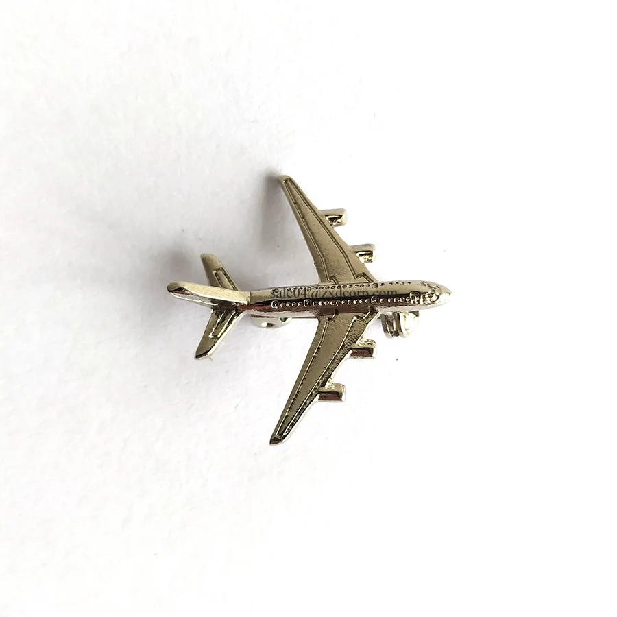 
High Quality Airplane Aircraft Emirates Airbus A380 Model Metal Lapel Pin 