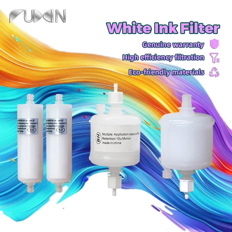 FuXin dtf white ink solvent ink filters spare parts for dtf printers inkjet capsule filter disc filters