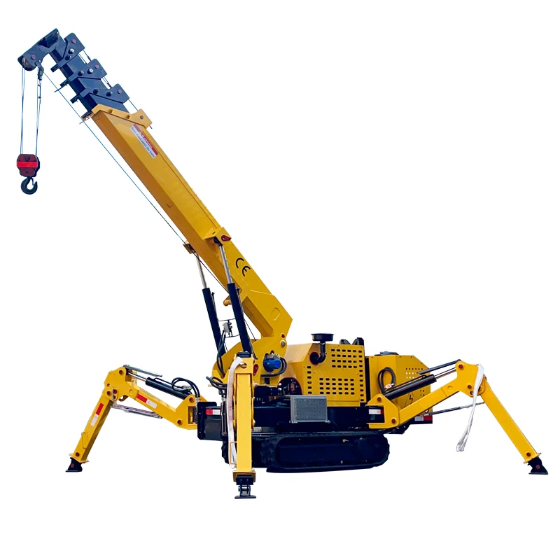 Chinese freeshipping new high quality Spider Crane 3 Ton 5 Ton 8 Ton 10 Ton Hydraulic 360° Degree remote control for sale