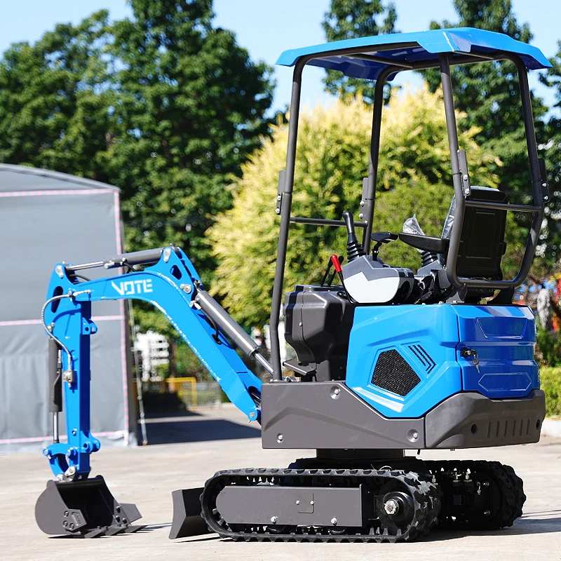 VOTE Mini Excavator 1 Ton For Sale Hydraulic escavatore Small Prices  EURO 5 mini bagger 1000kg 1.2 Ton mini diggers excavator