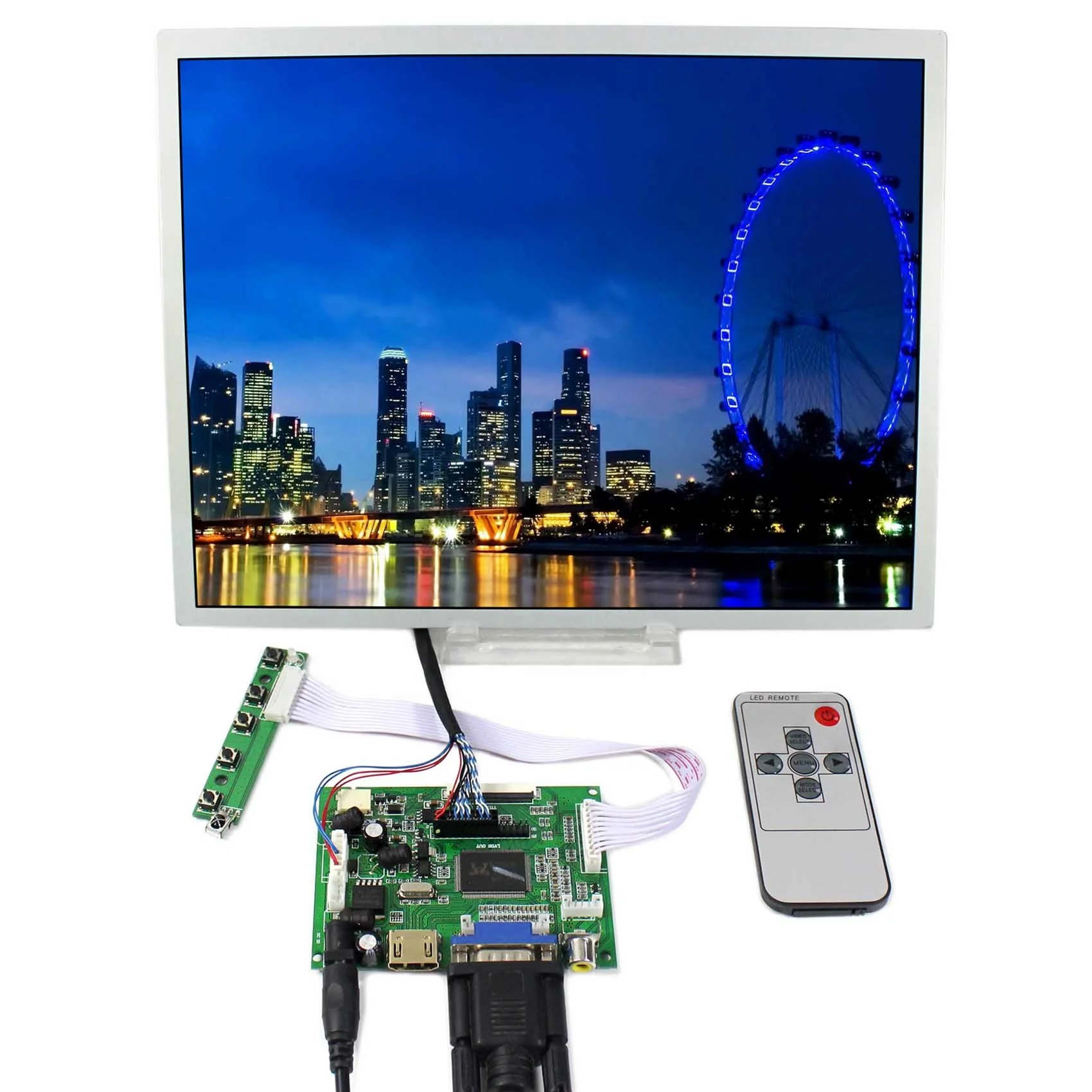 H DMI+VGA+2AV LCD Controller Board with  12.1inch LQ121S1LG75 800X600 HD MI high brightness tft lcd display  module lcd
