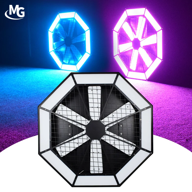 RGB Infinite Whirlwind LED Fan Effect Club Background DJ Retro Light