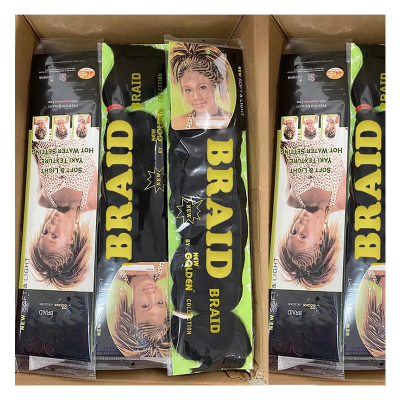 best selling Free Sample classic packaging 165G 82Inch Ombre Jumbo Braiding Hair extension Crochet for Black woman