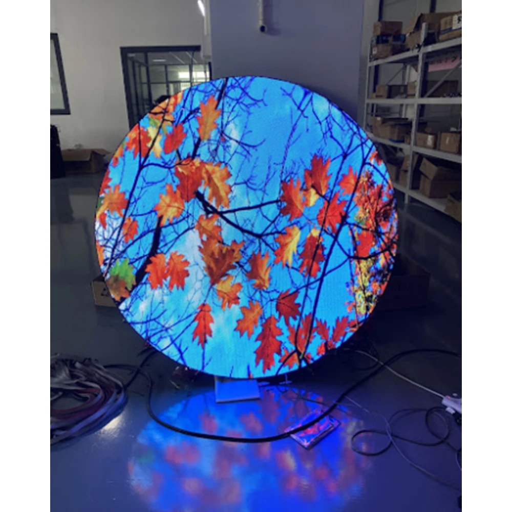 Dubai USA Hot Sale LED Round Screen P1.875 P2 P2.5 P3 P4 P5 Stage Background Creative Design LED Circle Display Video Wall