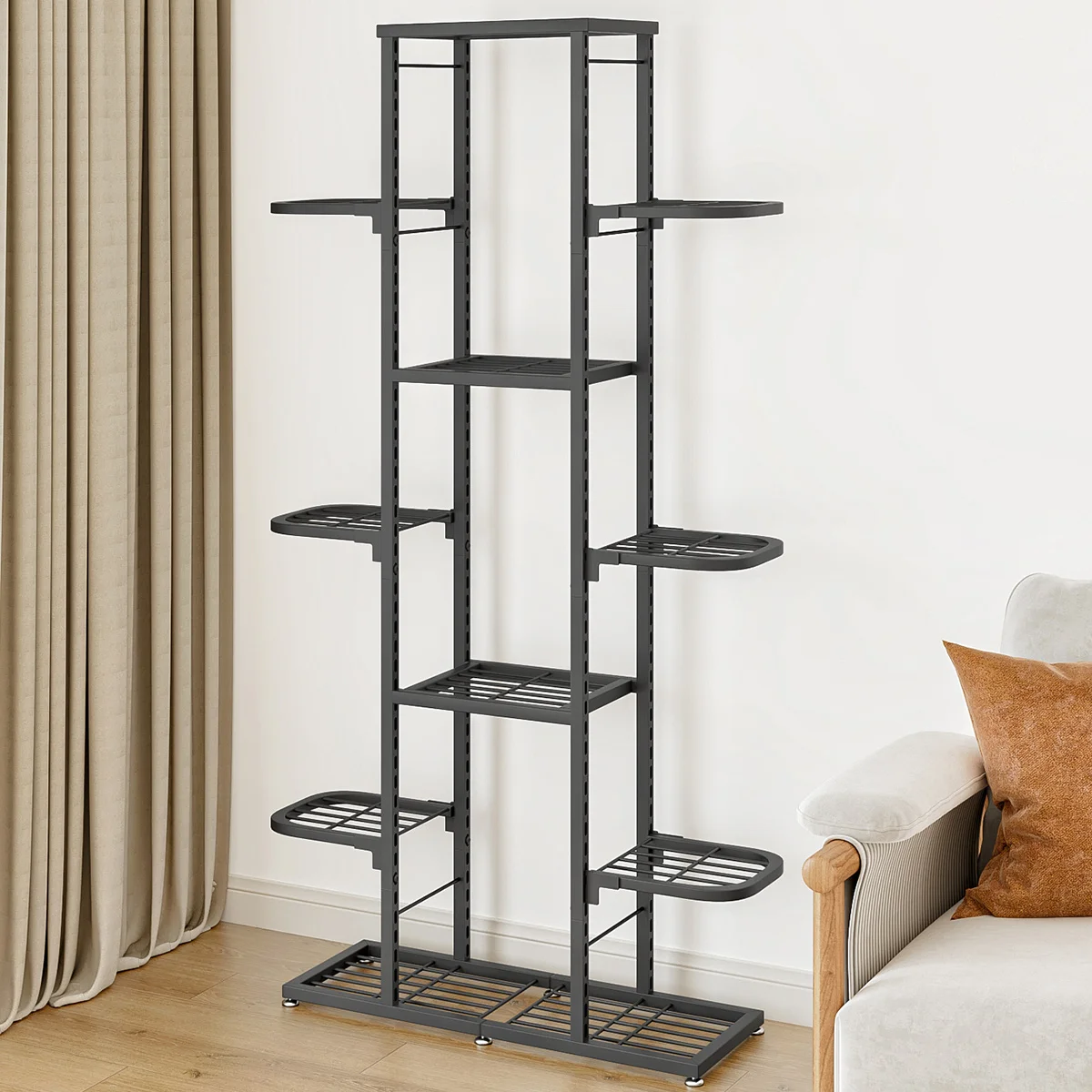 Wholesale living room metal flower display racks multilayer wedding flower shelf balcony flower pot stand