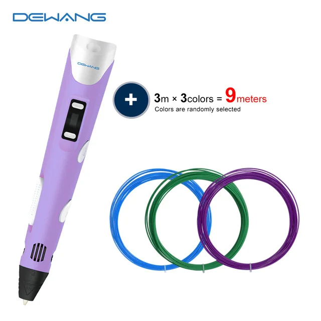 Factory Wholesale Drawing Printer 3D Pen With 1.75mm PLA Filament Refills printpen Print Pen 3D Printer Pen kids toys creative