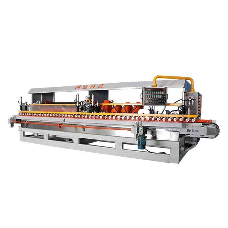 8 10Head Marble Granite Stone Line Edge Polisher strip porcelain 6 head polishing line Tile Squaring Ceramic Processing Machine