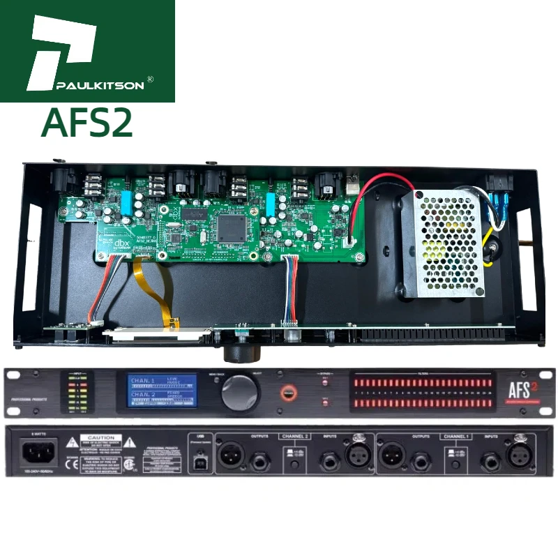 Paulkison Audio Processor DBX AFS2 Feedback Suppression Processor Pro Audio Music Equipment Audio Processor