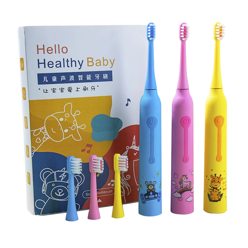  Wholesale soft silicone sonic automatic rechargeable kids electric