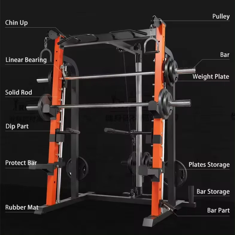 Wholesale Sport Folding Gym Bench Smith Machine Functional Weight Cage Squat Power Rack