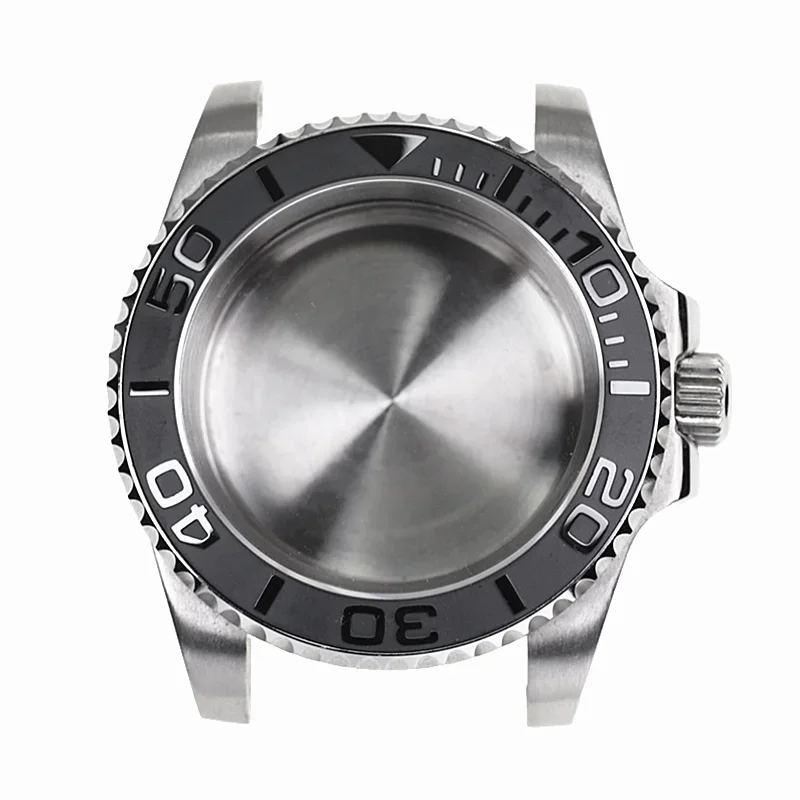 Custom Yacht Design 40mm 20 ATM Sapphire Ceramic Bezel 316L Diver Diving Dive Watch Case Stainless Steel