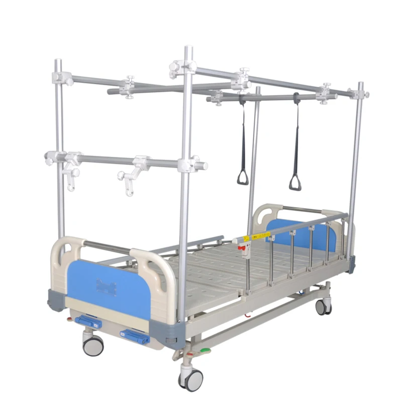Hospital Therapy Traction Bed Manual Crank Orthopaedic Lumbar Vertebra Traction Beds