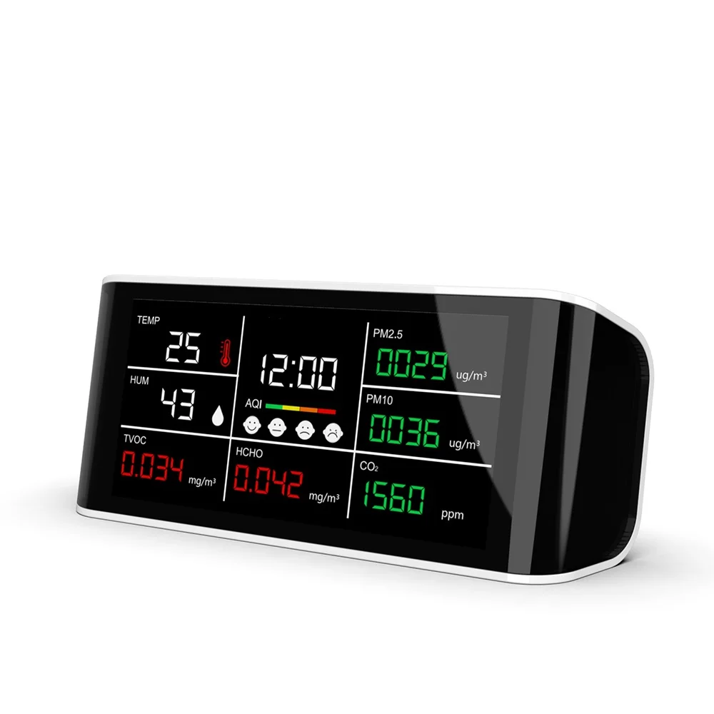 Новый цифровой монитор CO2 качества воздуха PM2.5 детектор pm2.5 тестер PM TVOC HCHO метр Япония