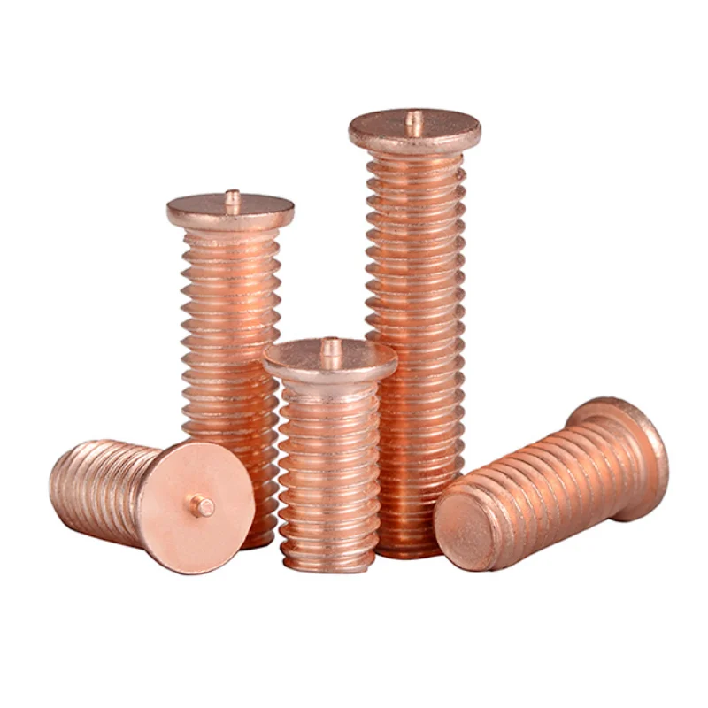 M16 M20 Brass Bronze Copper Alloy H59 H62 Nickel Tin Plated FH FHS FHA Flat Head Self Clinching Stud Bolt