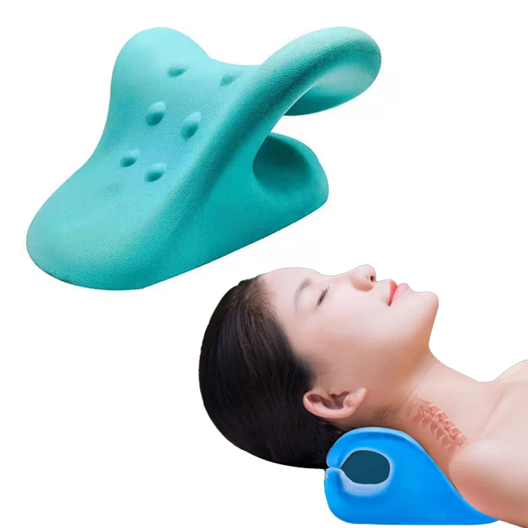 Cervical Spine Alignment Massage Pillow Neck Stretcher Neck Shoulder Relaxer Pain Ease Relief Chiropractic Pillow for People