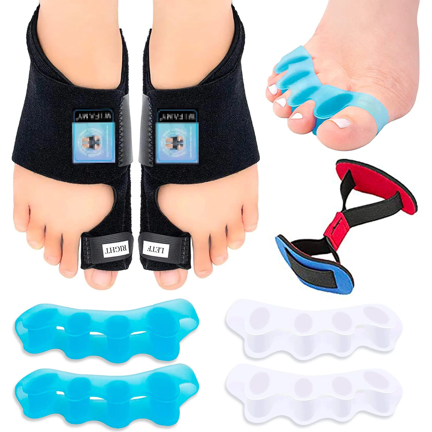 Toe Separators to Correct Bunions, Bunion Corrector for Women & Men, Toe Spacers Toe Straightener for Pain Relief