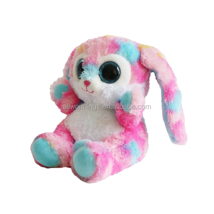 Free stuff 15cm pink rabbit big eyes plush toy pelucia doll