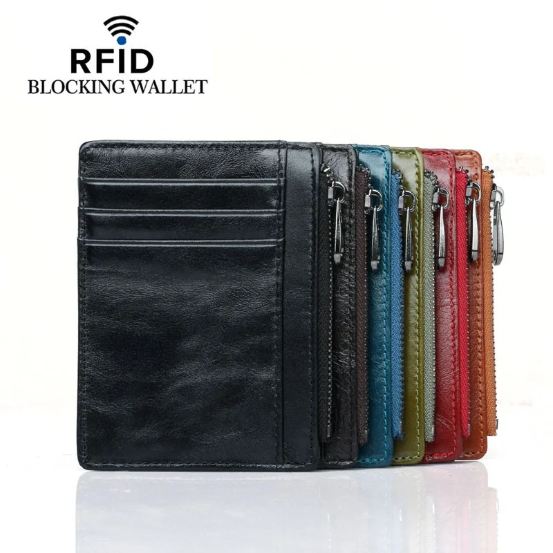 2022 New Design Toq Quality rfid Blocking Card Holder Portable PU Leather Credit Card Wallet