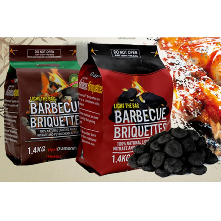 Laminated PP Woven Bopp Bag 5KG 10KG BBQ Charcoal Packing Bag Custom Printed Bopp Charcoal Packaging Bag