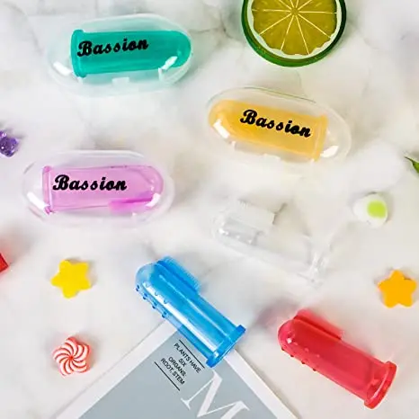 New Design Baby Finger Toothbrush Soft Silicone Baby Finger Toothbrush teeth brush for Training Teething