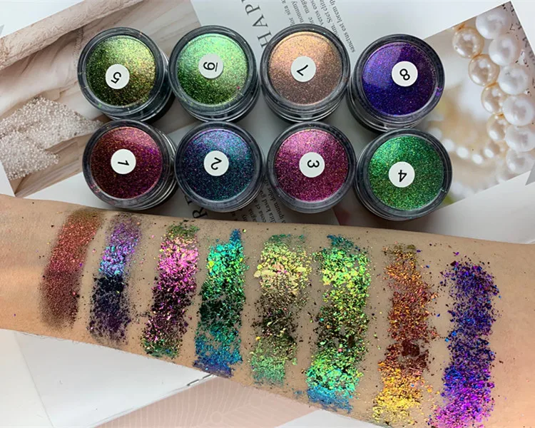 Private label Loose Cameleon/Chameleon high Pigment Powder Duochrome Eyeshadow Cosmetics Makeup Eye Shadow