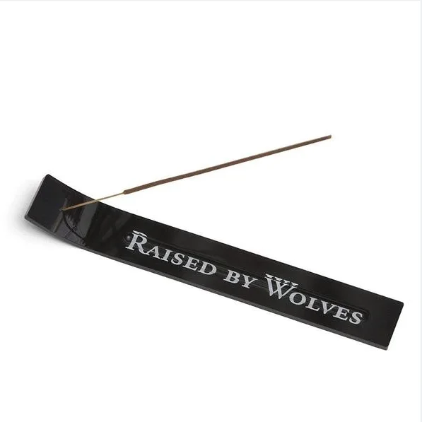 Plexiglass Boat Shape Customize Round Acrylic Holder Logo Print Semicircle Acrylic Incense Stick Burner