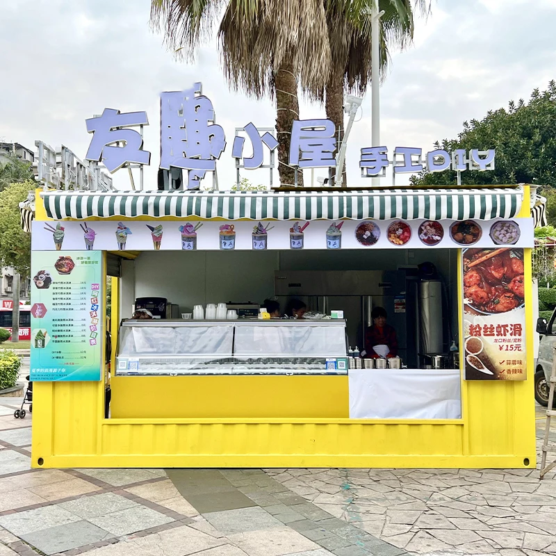 Заводские оптовые цены 20 футов модульный Pop Up Bar Кофейня гофрированный транспортировочный контейнер дом низкая цена
