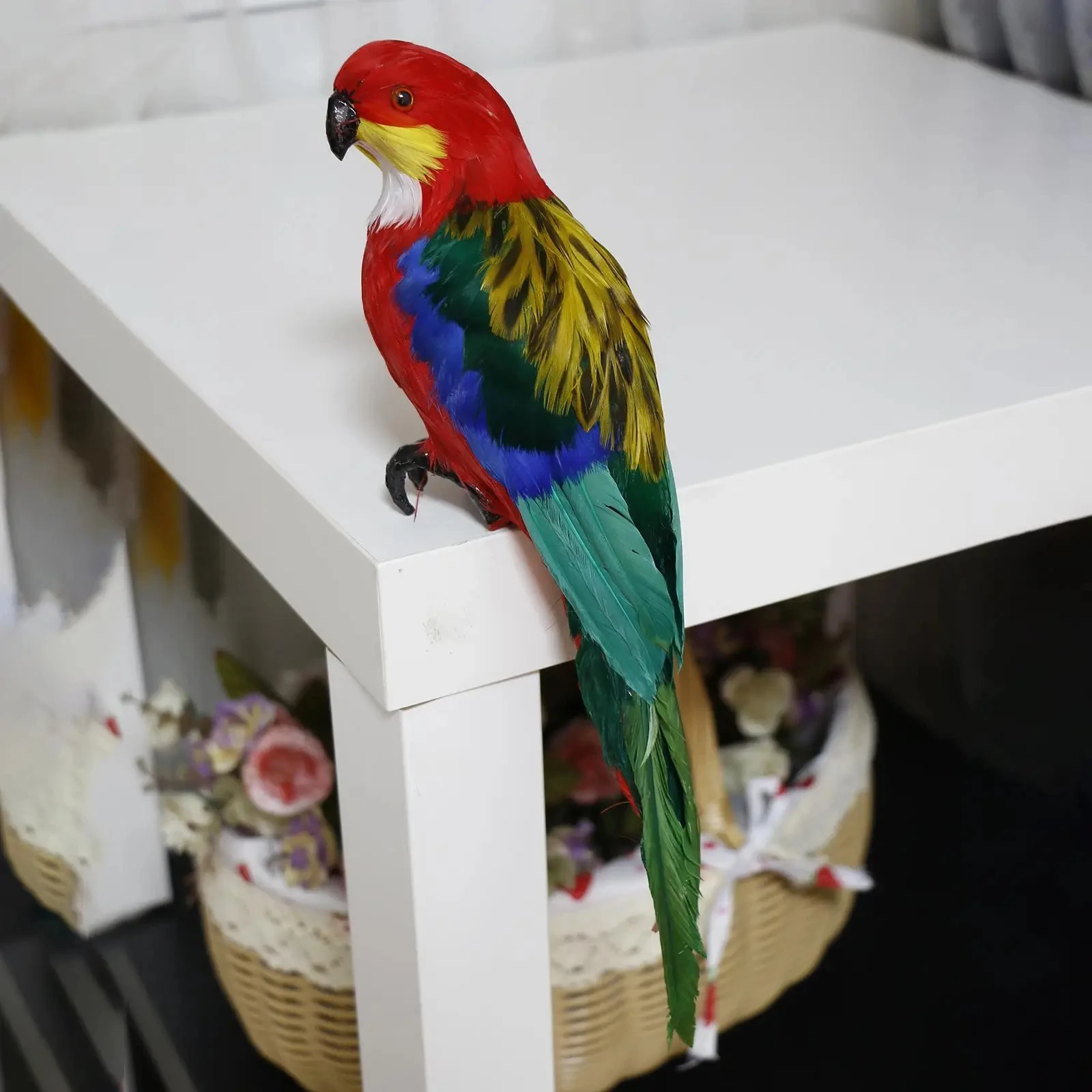 Factory Price Parrot Macaw Photography Props Birds Statue Large Simulation Parrot Statue for Landscape Ornaments Decor