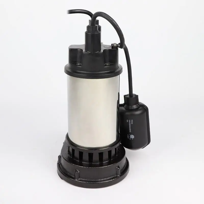 Waste Water Solutions Flood Control Electric Stainless Steel Submersible Water Sump Pump With Float Switch