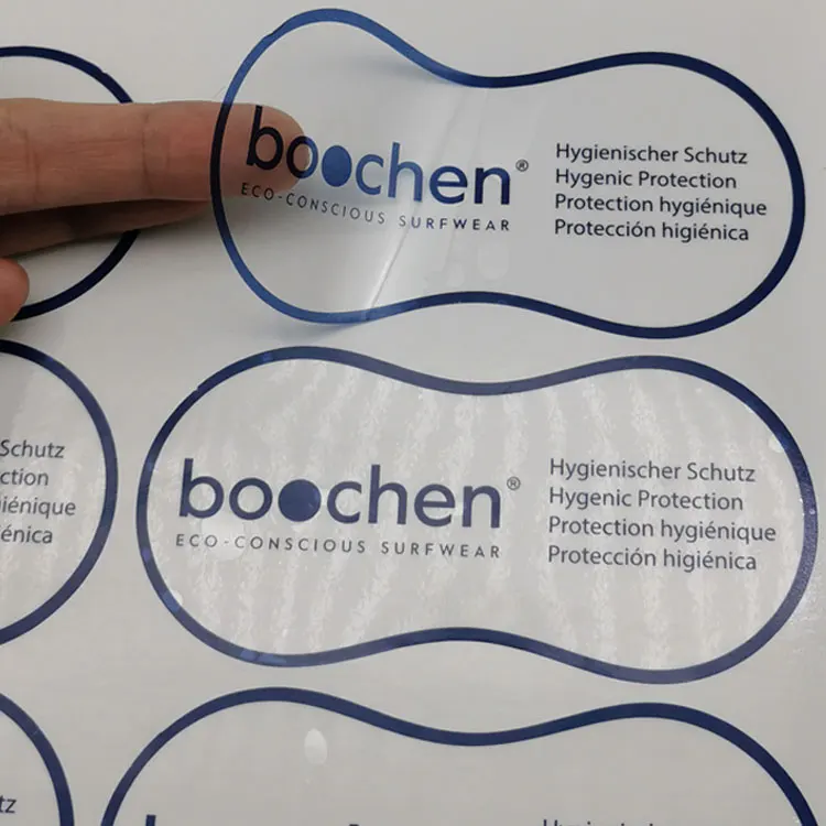 Custom Printing Swimwear Hygiene Protection Adhesive Stickers