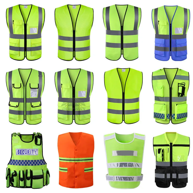Chalecos Reflectivos De Seguridad High Visibility Reflective Safety Vests Reflective Jogging Vest Running Vest