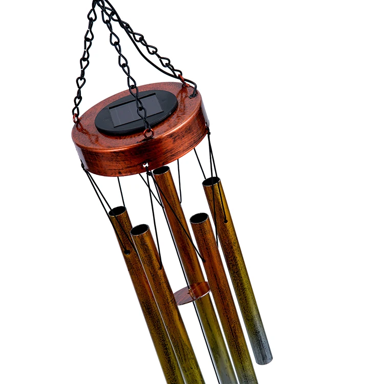 Hourpark brass wind chimes fengshui gift bell buy online with solar light